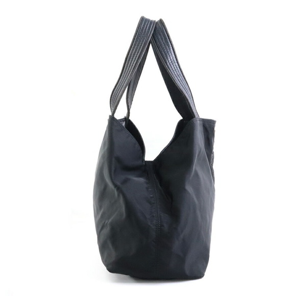 Prada Handbags - Prada black tote leather bag silver handbag